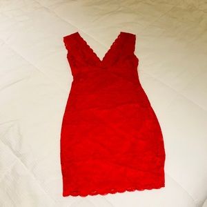Guess Lace Red Dress